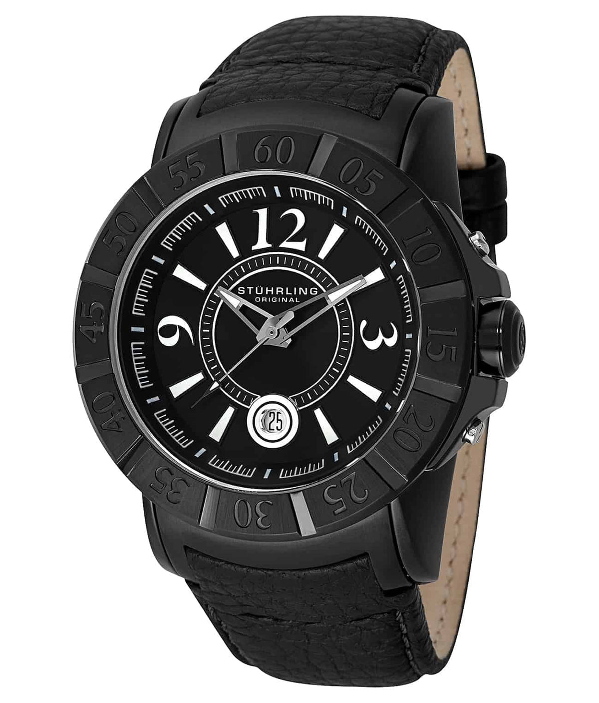 Gen-X 543 Quartz 50mm Diver - Black Dial / Black PVD Case / Black Rubber Strap Black PVD Tang Buckle
