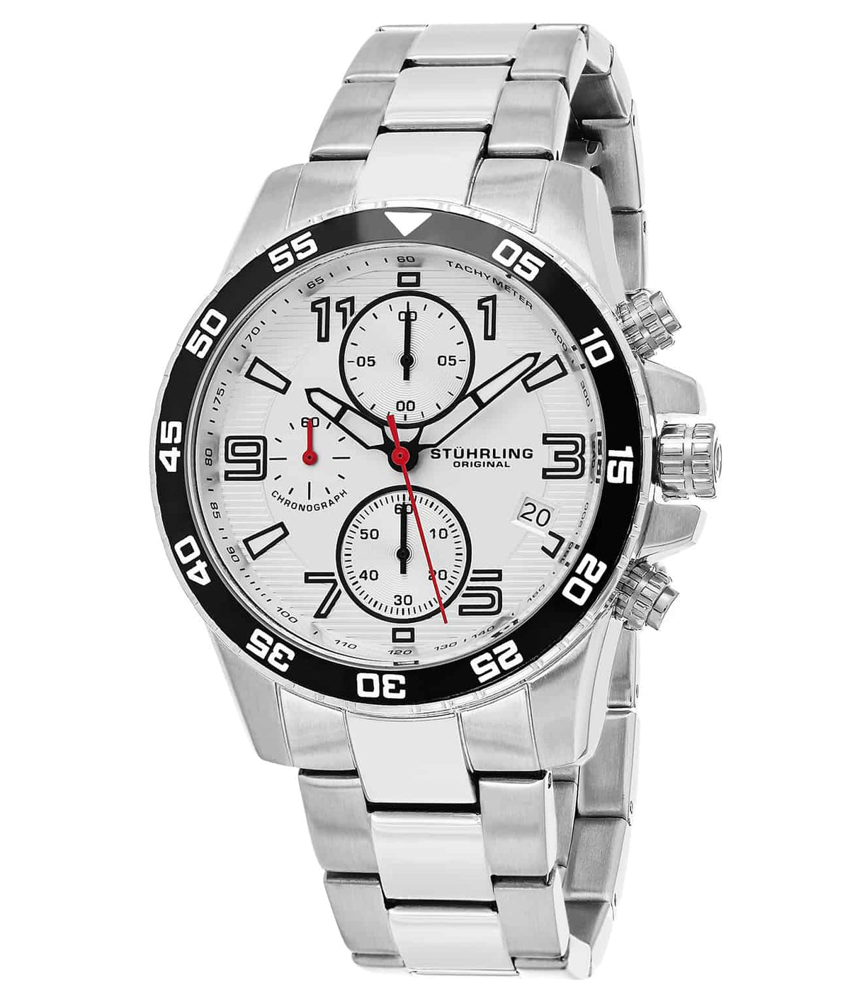 Concorso 985 Quartz 40mm Chronograph - Silver Dial / Silver Case / Silver Stainless Steel Bracelet 1 Deployant Buckle