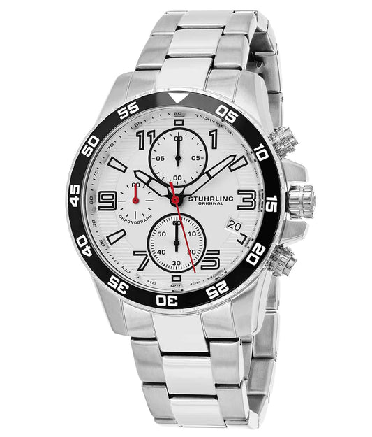 Concorso 985 Quartz 40mm Chronograph - Silver Dial / Silver Case / Silver Stainless Steel Bracelet 1 Deployant Buckle