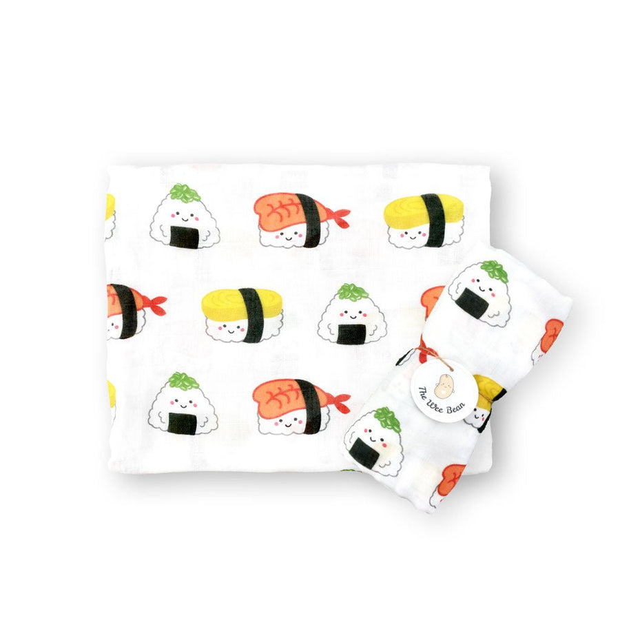 Organic Bamboo Blend Swaddle - Sushi | Design: Sushi