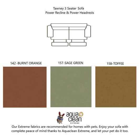 Tawney Italian Fabric Sofa Collection - Choice Of Standard Or Power Recliner