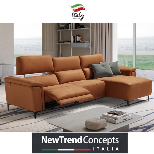 Tawney Italian Fabric Sofa Collection - Choice Of Standard Or Power Recliner