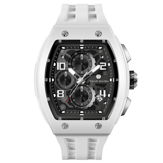 TSARBOMBA Elemental Watch TB8224B; The TB8224B is a must-have fashion watch for every trendsetter, featuring a Seiko quartz movement, a multi-dial des