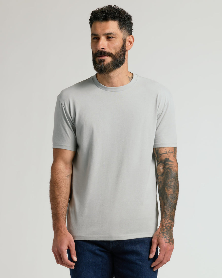 True Classic Multi Steel Classic Crew Neck T-Shirt | Cotton Blend | Athletic Cut | XL