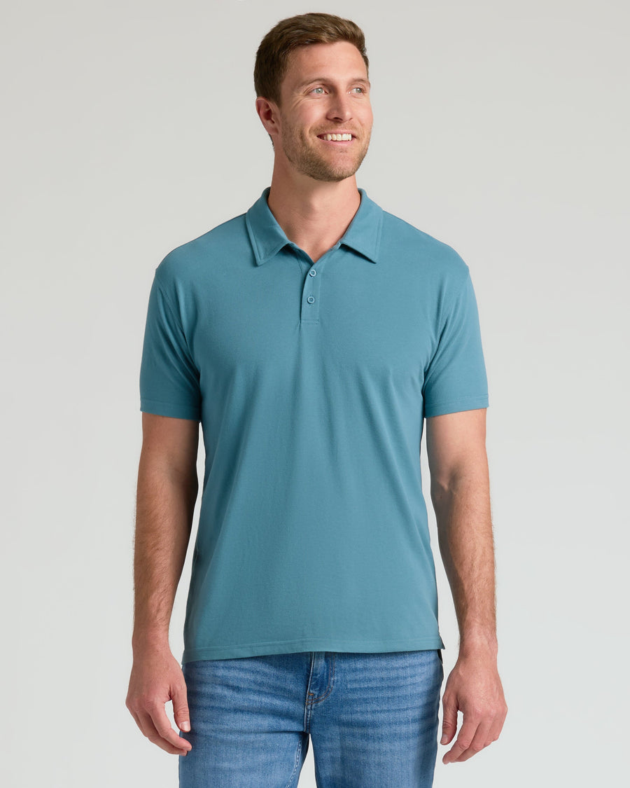 True Classic Multi Sapphire Classic Polo Shirt | Cotton Blend | Athletic Cut | 3XL