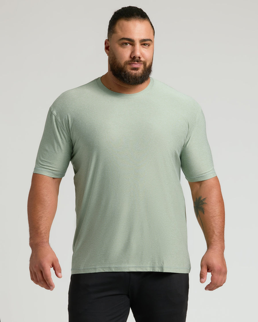 True Classic Multi Lichen Active Crew Neck T-Shirt | Cotton Blend | Athletic Cut | Small