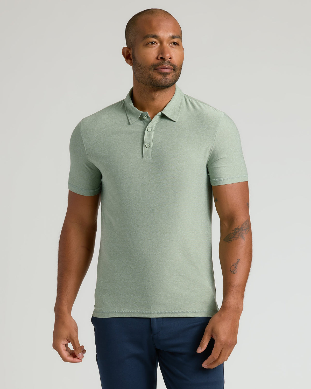 True Classic Multi Lichen Active Polo Shirt 2.0 | Cotton Blend | Athletic Cut | Small