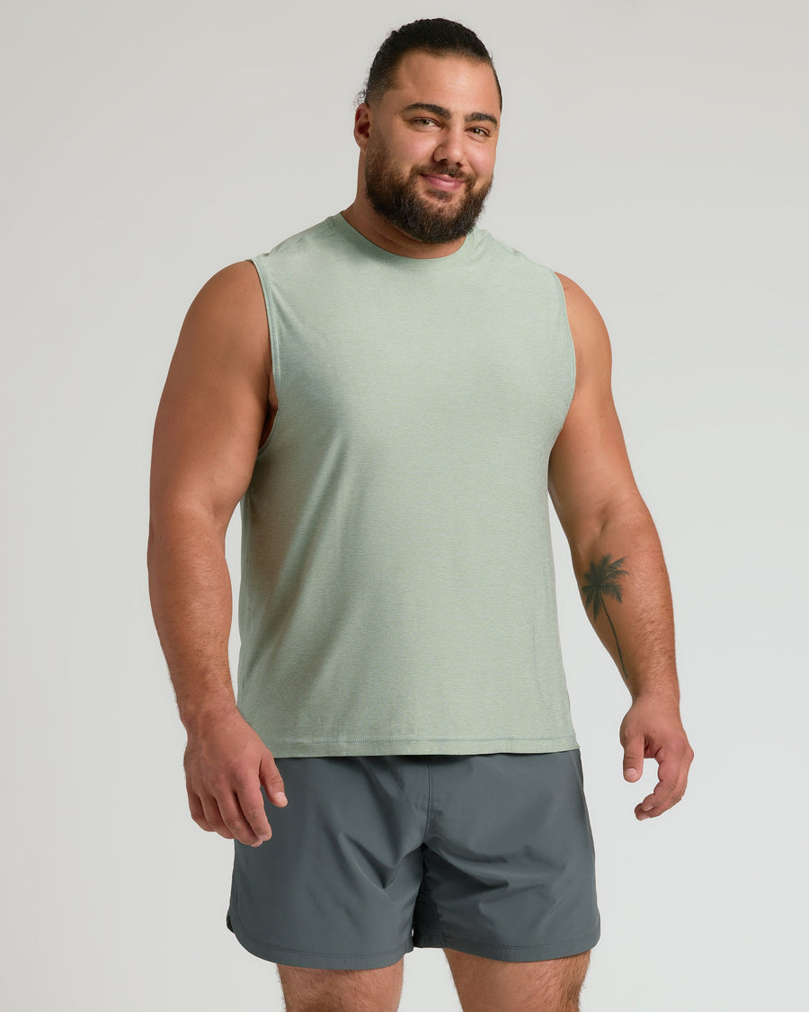 True Classic Multi Lichen Sleeveless Active Muscle T-Shirt | Small