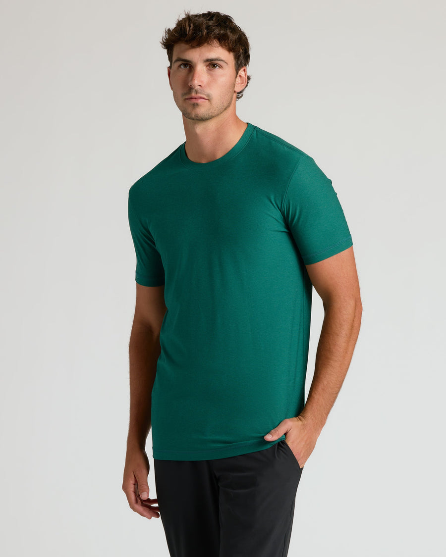 True Classic Multi Clover Tall Active Crew Neck T-Shirt 2.0 | Cotton Blend | Athletic Cut | Small