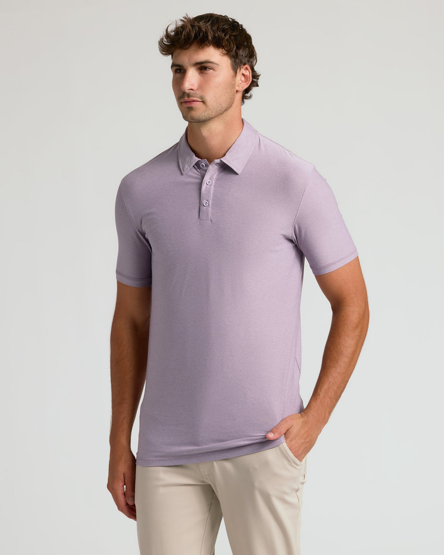 True Classic Multi Iris Short Sleeve Tall Active Polo Shirt | Small