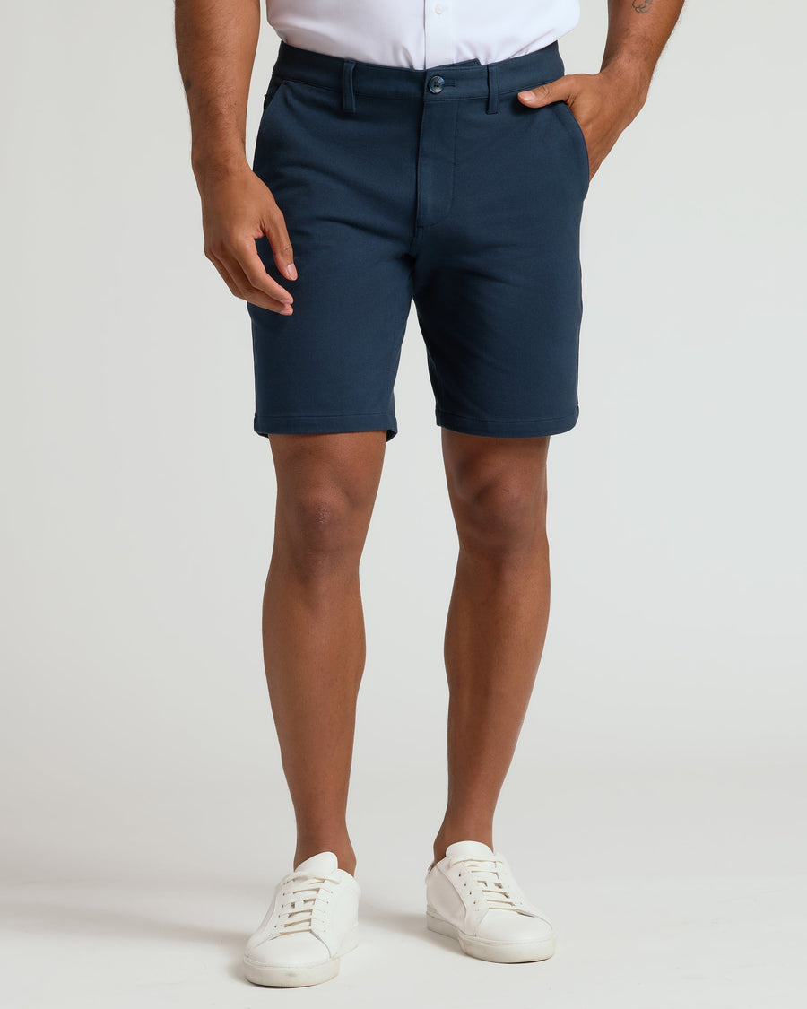 True Classic 9" Navy Blue Classic Chino Shorts 2.0 | 30
