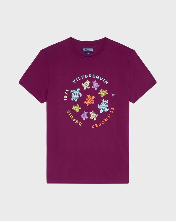 Vilebrequin - Men Cotton T-shirt Tortues Multicolores - Tee Shirt - Thom - Purple - Size XXXL