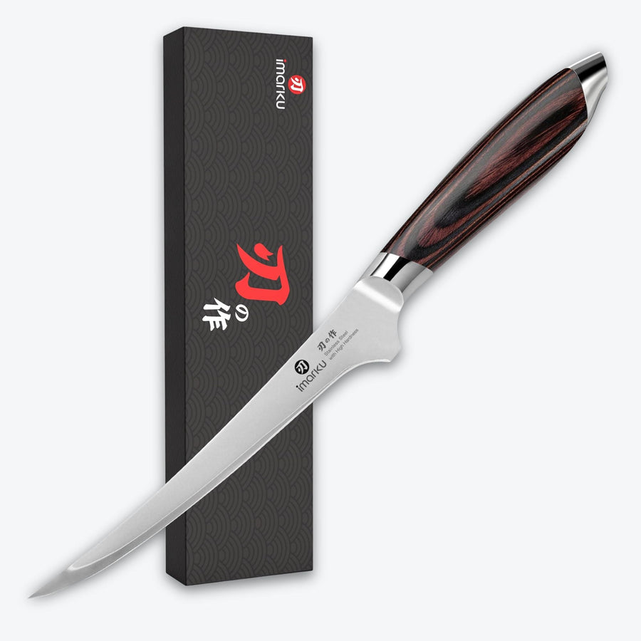 Fillet Knife 8 Inch High Carbon Stainless Steel Flexible Boning