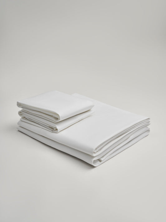 Organic and Fairtrade Cool + Crisp Cotton Bed Sheet Set | Color: Natural | Size: California king