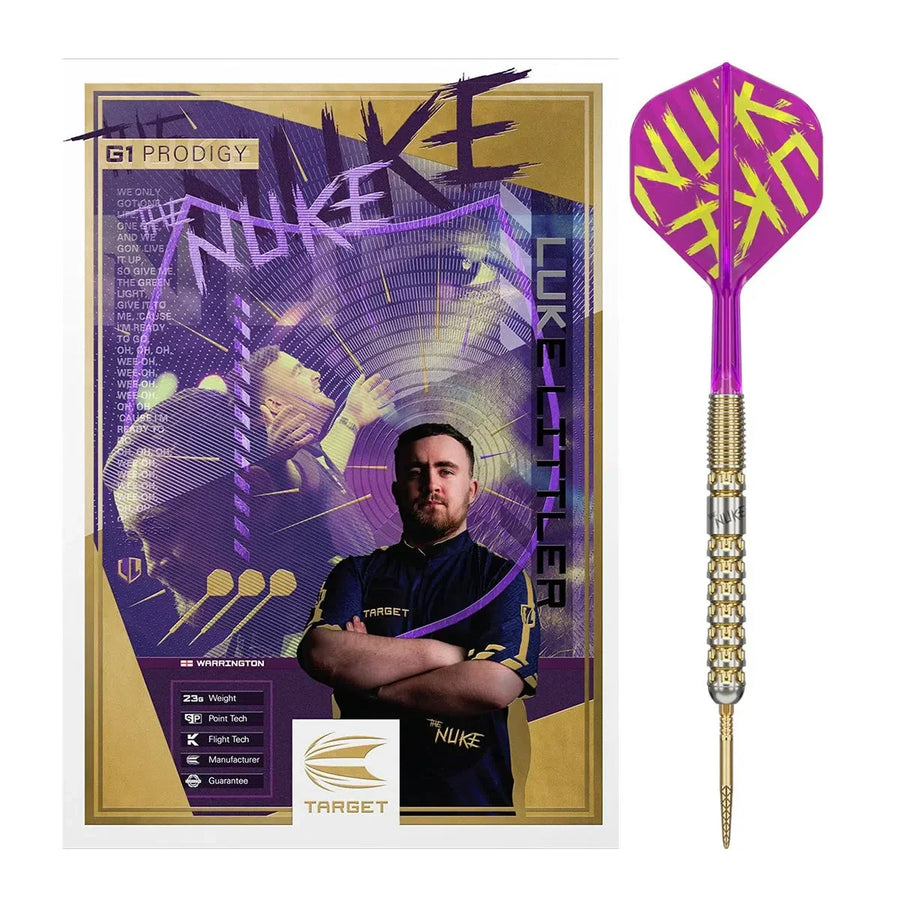 Luke "The Nuke" Littler G1 Prodigy Steel Tip Darts - 24g