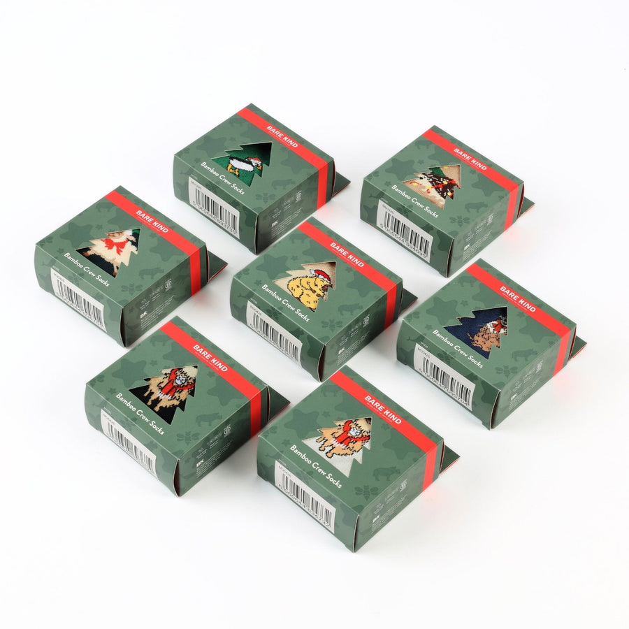 Everyday Day of the Week Christmas Baubles Bundle of 7 | UK Adult 4-7