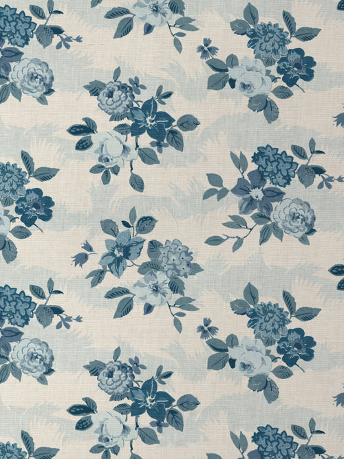 'Theodora' Grasscloth Wallpaper by Nathan Turner - Blues - Grasscloth Roll