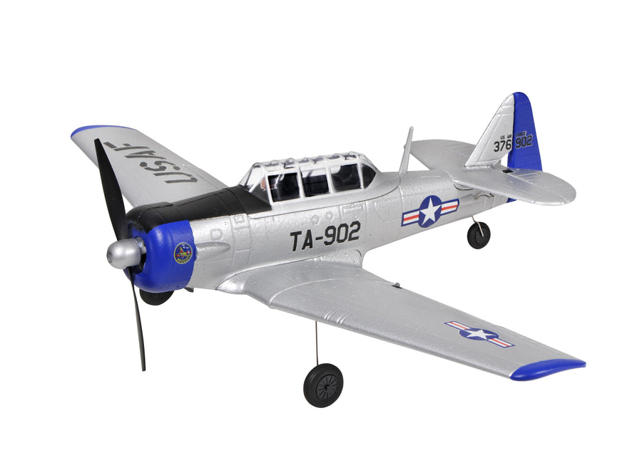 TOP RC Hobby RC Airplane Mini AT6 RTF 450mm, Yellow/Silver - Silver / US Only