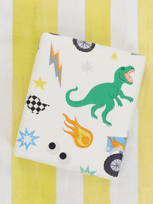 'Toybox' Gift Wrap by Meri Meri - White