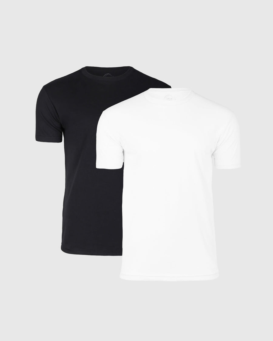 True Classic Trial Crew Neck T-Shirt 2-Pack | Cotton Blend | Athletic Cut | 3XL