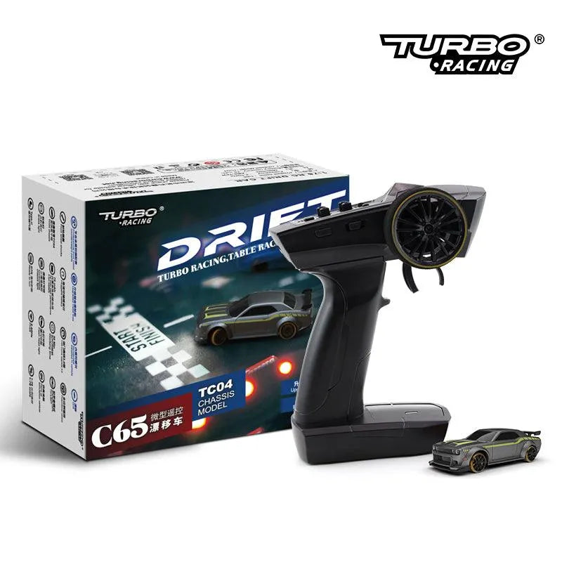 Turbo Racing C65 1/76 Scale CT04 Chassis Model Built-in Gyroscope 2.4G 2WD Mini RTR RC Drift Car - C65