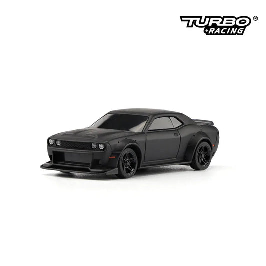 Turbo Racing C75 1:76 Scale RTR Proportional Steering Sports RC Drift Car - Black