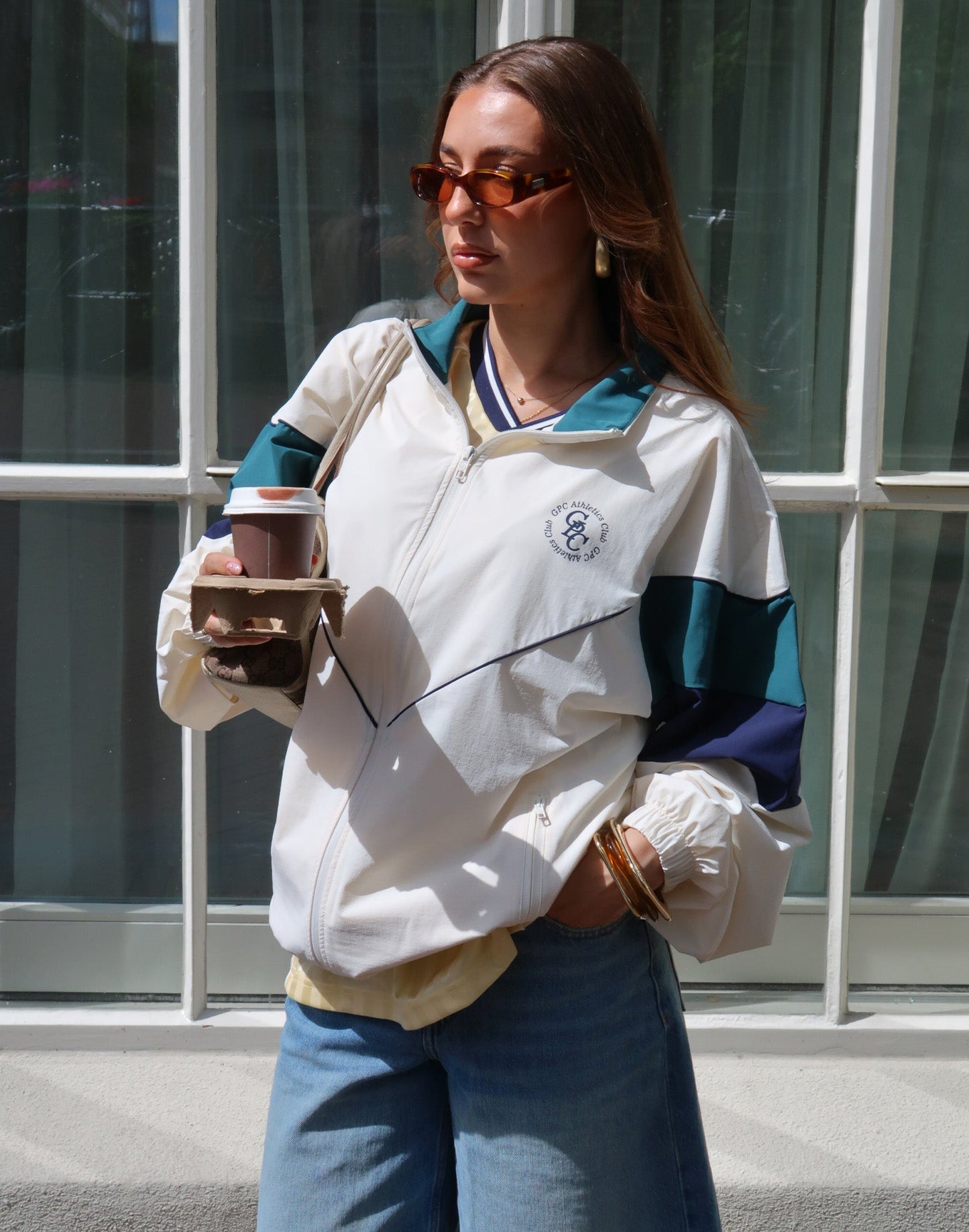 Club Windbreaker in Vintage White - XS / Vintage White