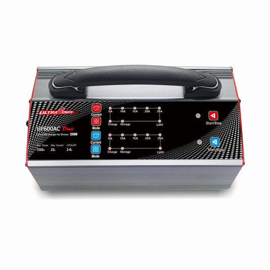 Ultra Power UP600AC DUO 2X600W 25A 2-6S Battery UAV Drone Charger - US Plug
