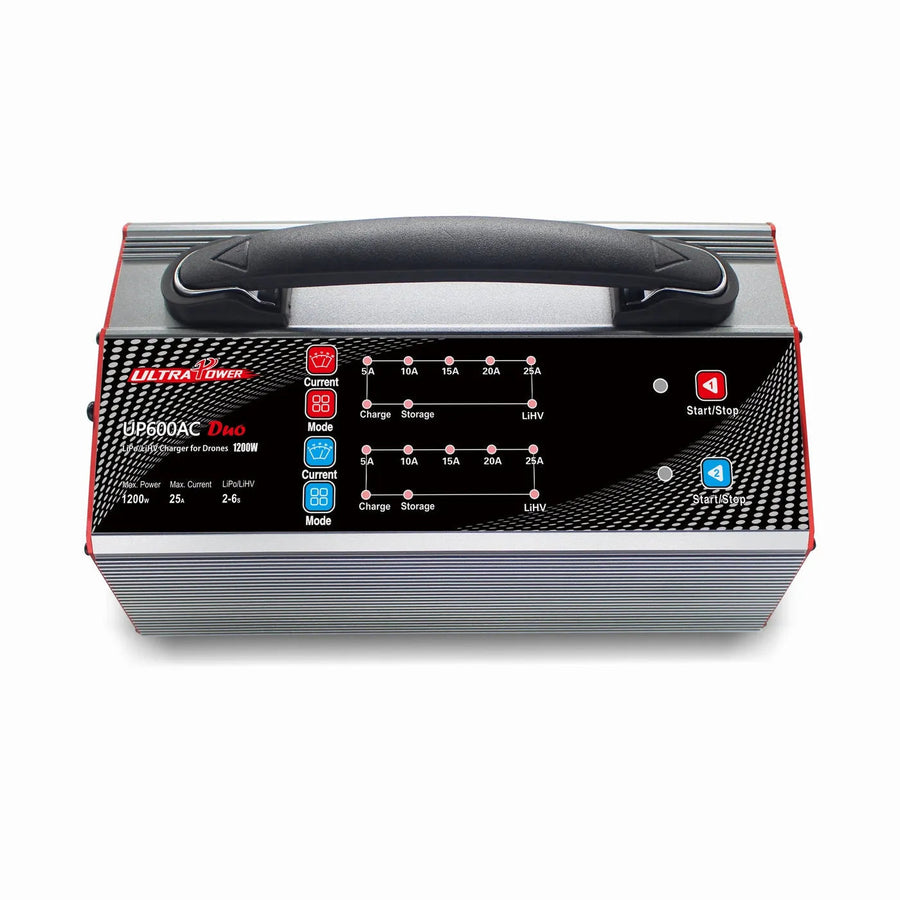 Ultra Power UP600AC DUO 2X600W 25A 2-6S Battery UAV Drone Charger - US Plug