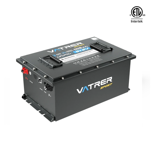 【UL】Vatrer 48V 105Ah UTV/ATV Lithium Battery 300A BMS EU