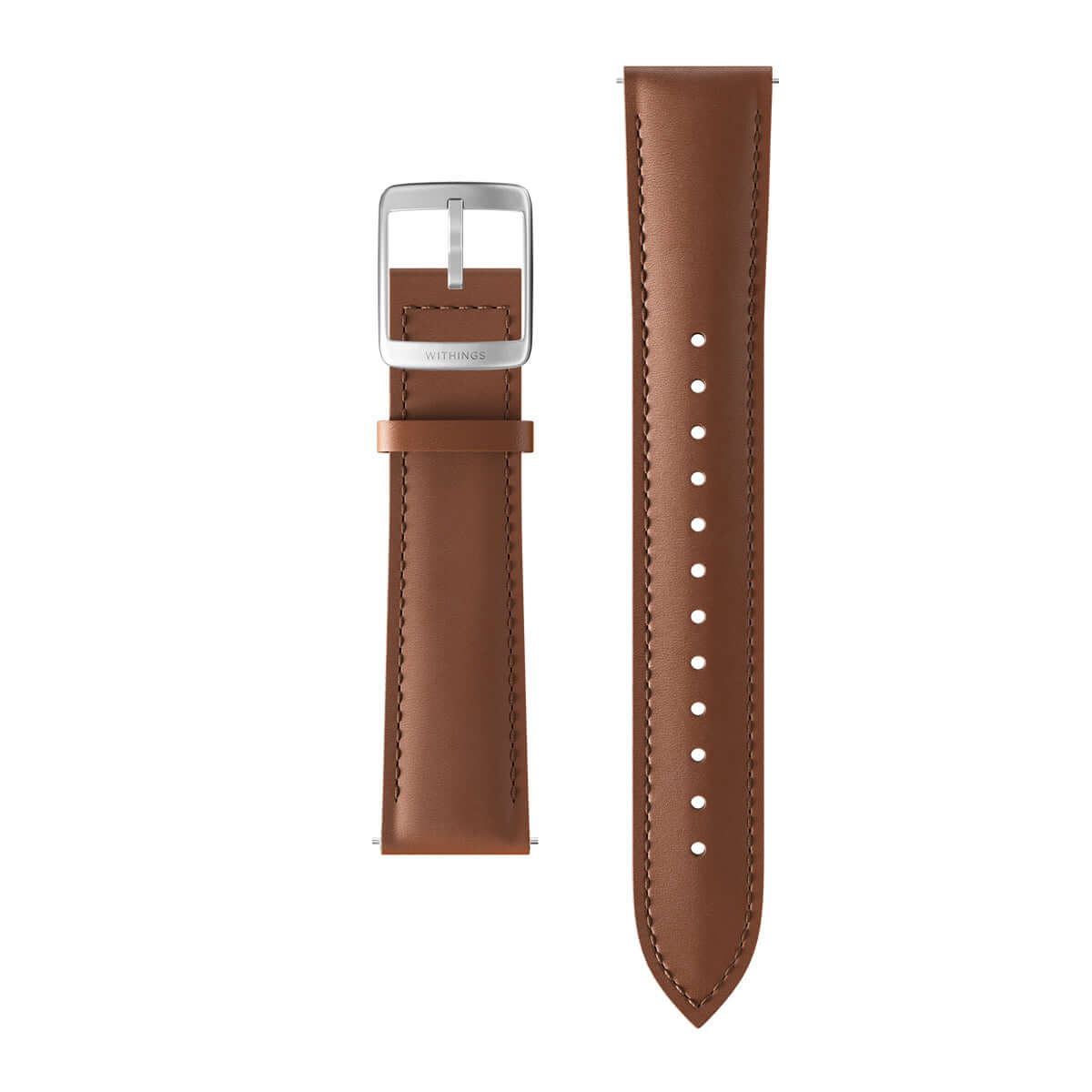 Withings Curved Lederarmband Braun 20mm
