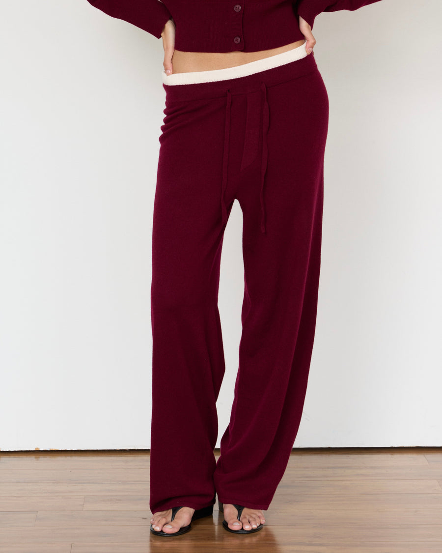 Tove Layered Cashmere Pant - XS