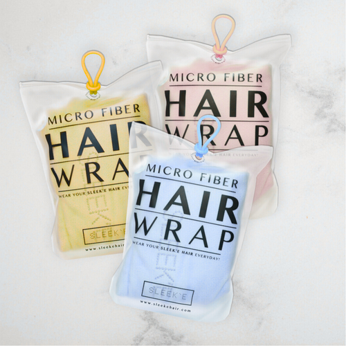 3-for-2 Hair Wrap Bundle - Yellow/Blue/Pink