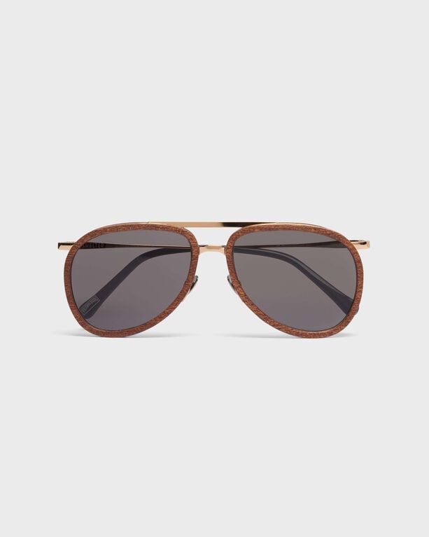 Vilebrequin - Mahoganywood Aviator Sunglasses - Sunglasses - Vol2nuit - Pink - Size OSFA