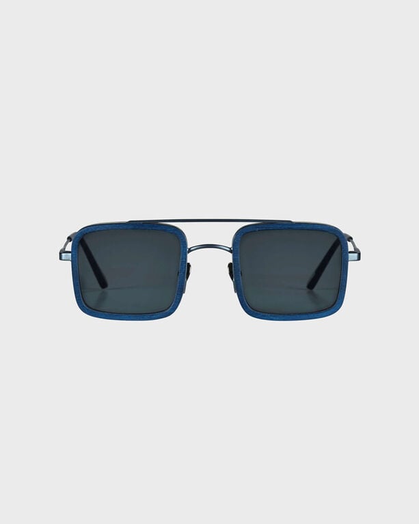 Vilebrequin - White Tulipwood Men Sunglasses - Vbq X Shelter - Sunglasses - Valentin - Blue - Size OSFA
