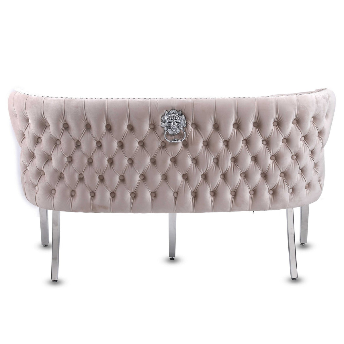 Valentino Mink Velvet Button Back Bench