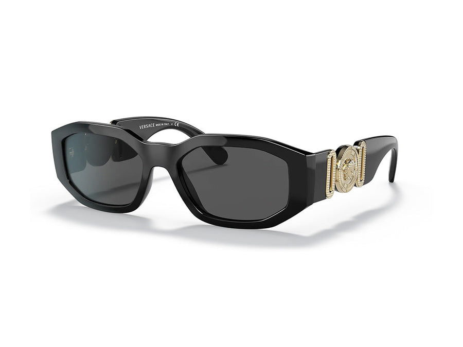 Versace VE4361 GB1/87 Man Sunglasses Nylon Black Grey Geometric Normal Shaded