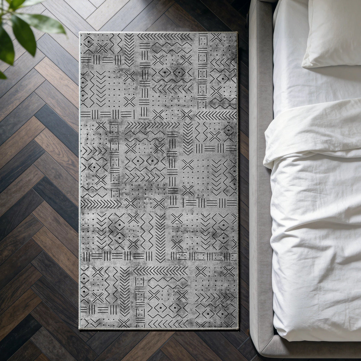 Velano - Geometric Washable Kitchen Rug - 80x150cm