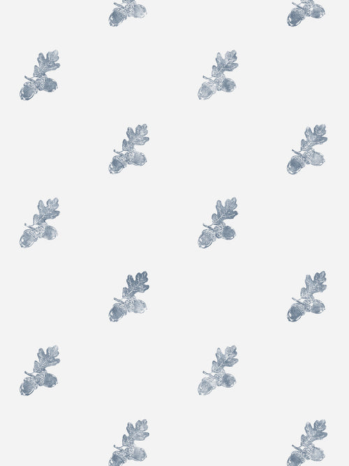 'Valley Acorn' Wallpaper by Nathan Turner - Blue - Removable / 26 in. x 4.5 ft.