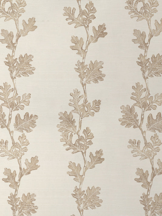 'Valley Oak Stripe' Grasscloth Wallpaper by Nathan Turner - Neutral - Grasscloth Roll