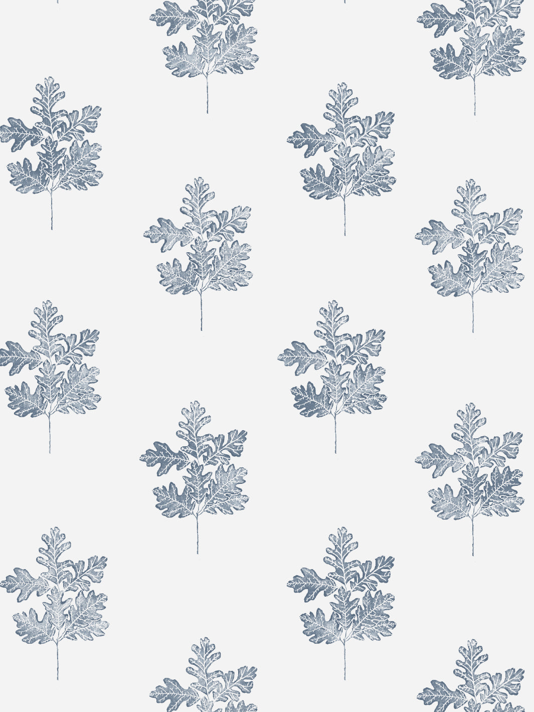 'Valley Oak Leaf' Wallpaper by Nathan Turner - Blue - Removable / 26 in. x 4.5 ft.