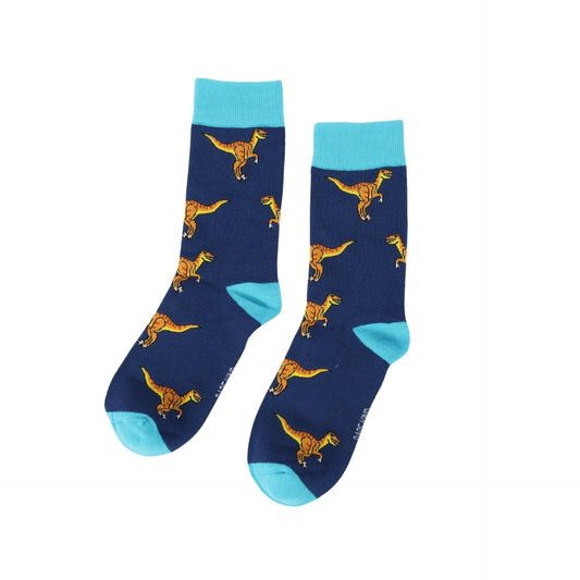 Save the Velociraptors Bamboo Socks | UK Adult 7-11