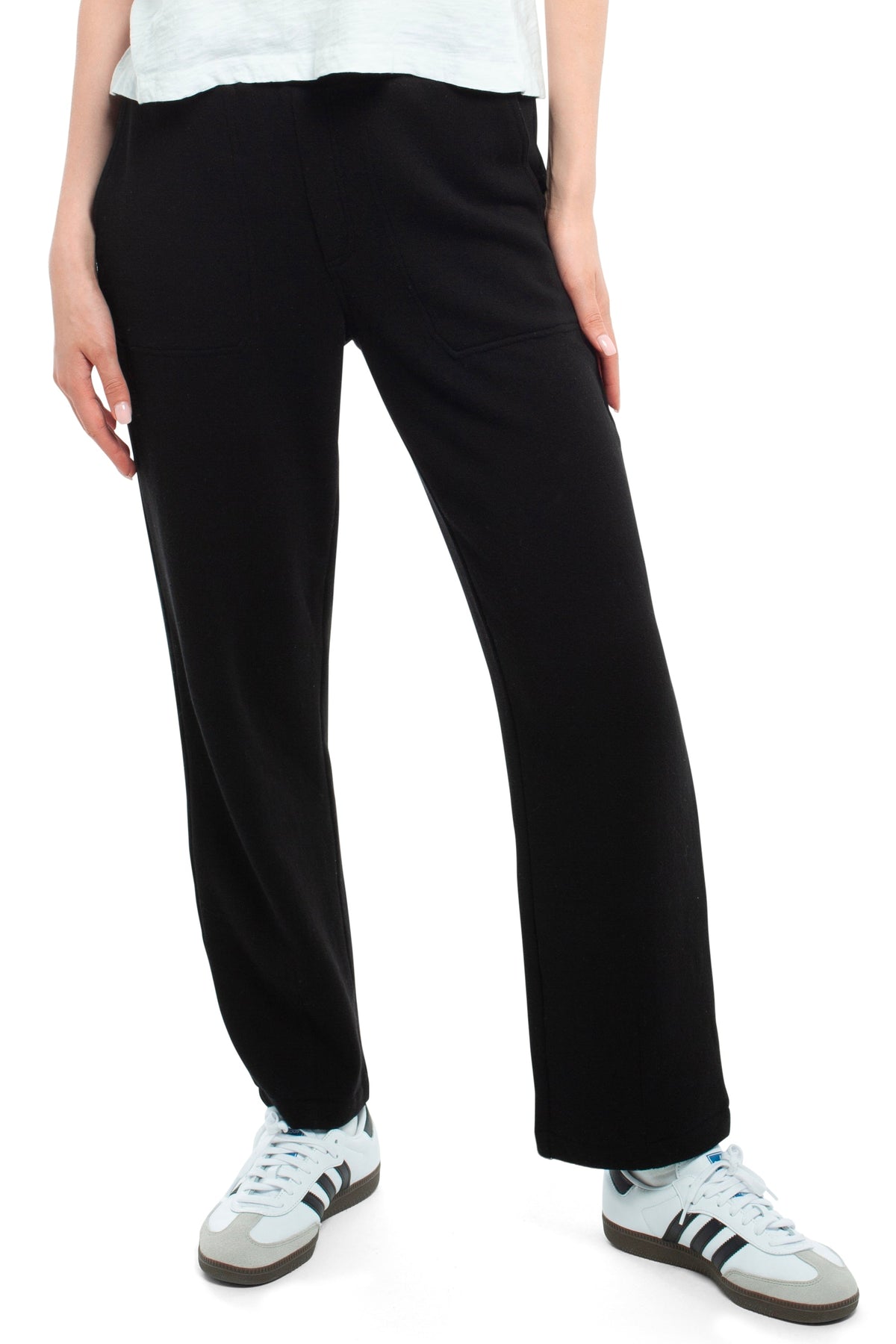 Relaxed Pant with Elastic Waist - Black / XS