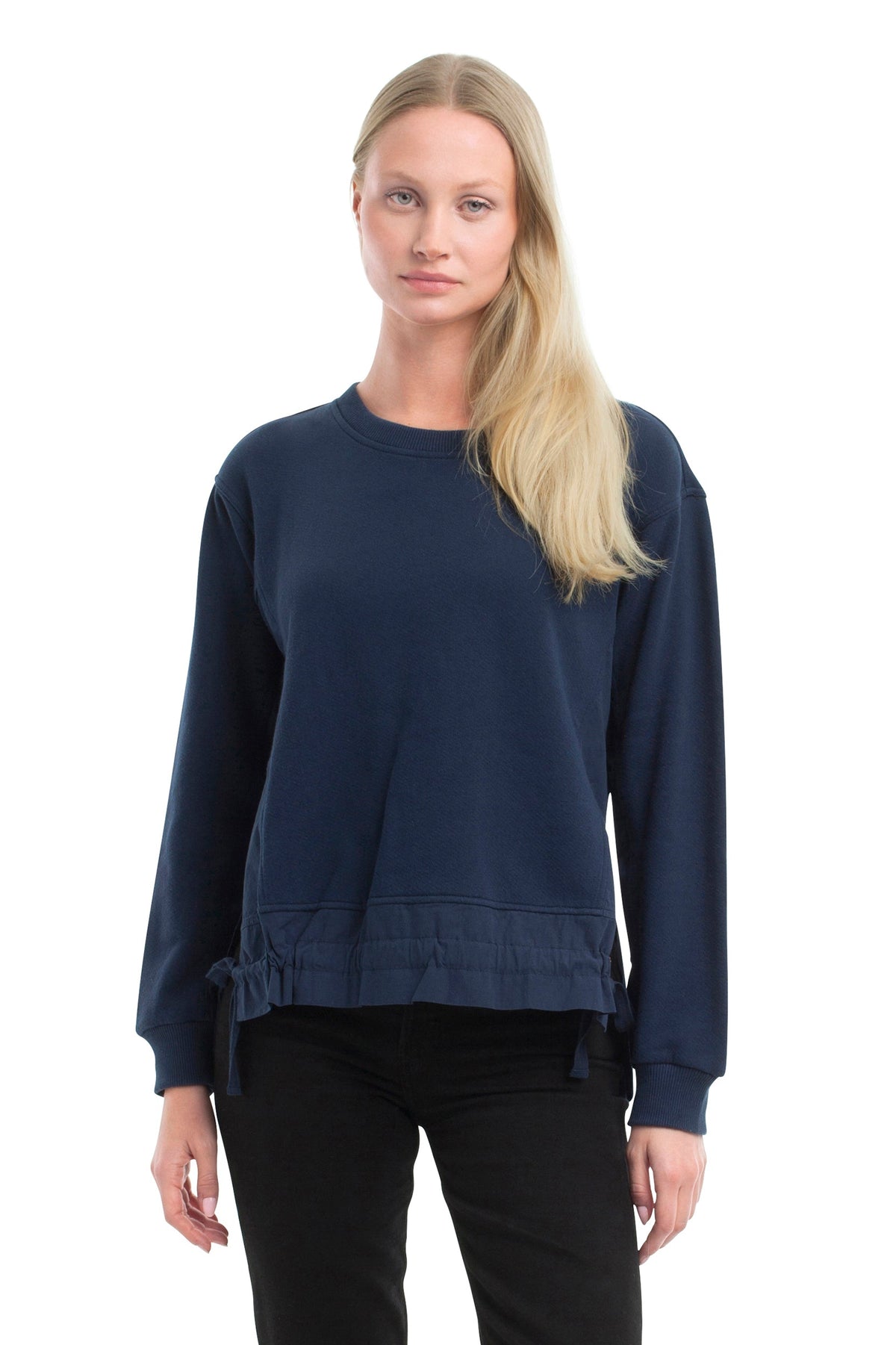 Woven Side Panels Sweatshirt - Naval Academy / XS