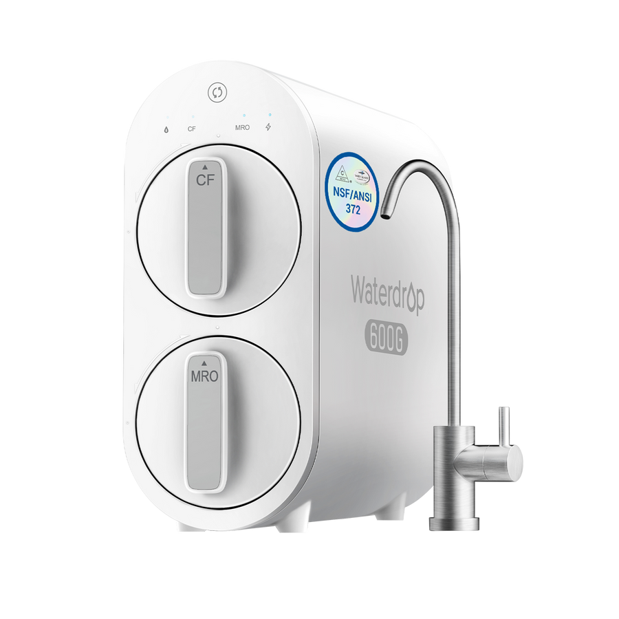 Waterdrop G2P600 Tankless RO Water Filtration System – 600 GPD Fast Flow for Home Use