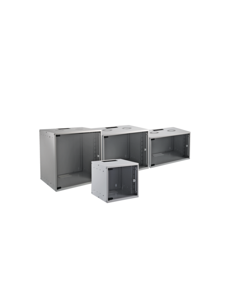 19? 06HE Wandgehäuse Basic, Tiefe 600, mm, 1-teilig, Flat Pack, RAL7035