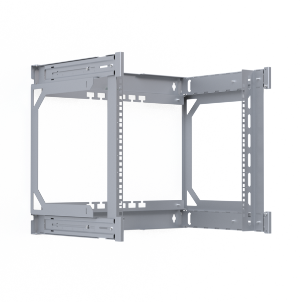Rückrahmen für 19" X-Rack Wandgehäuse, 400-600mm 9HE 600x500mm verzinkt 1/3