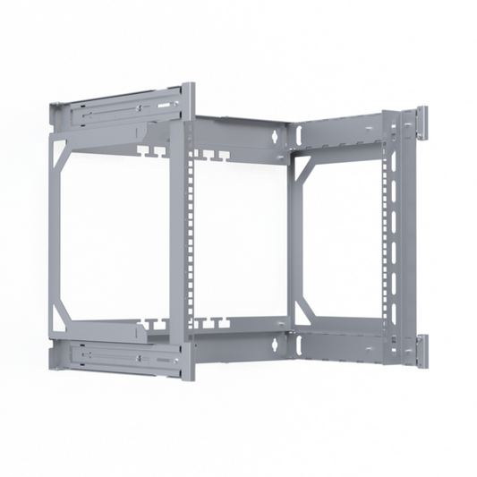 Rückrahmen für 19" X-Rack Wandgehäuse, 400-600mm 9HE 600x500mm verzinkt 1/3