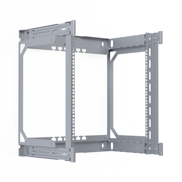 Rückrahmen für 19" X-Rack Wandgehäuse, 400-600mm 12HE 600x600mm verzinkt 1/3