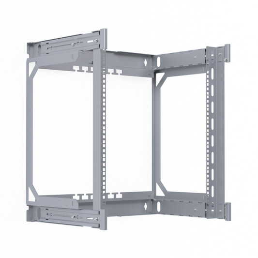 Rückrahmen für 19" X-Rack Wandgehäuse, 400-600mm 12HE 600x600mm verzinkt 1/3